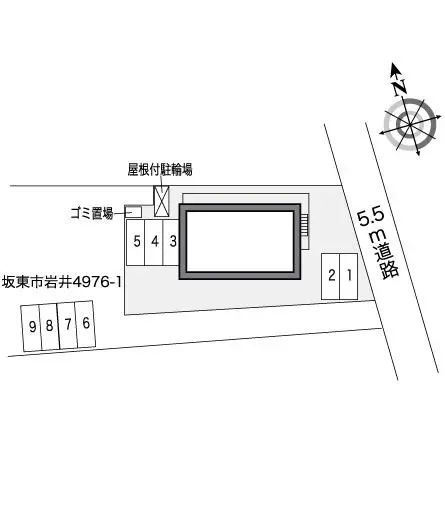 ★手数料０円★坂東市岩井　月極駐車場（LP）